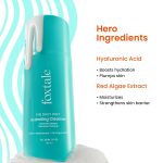 foxtale gentle hydrating face wash with hyaluronic acid, vitamin b5 | deep pore cleansing | dirt control | make up remover | cleanser for men & women | all skin types | 100 ml